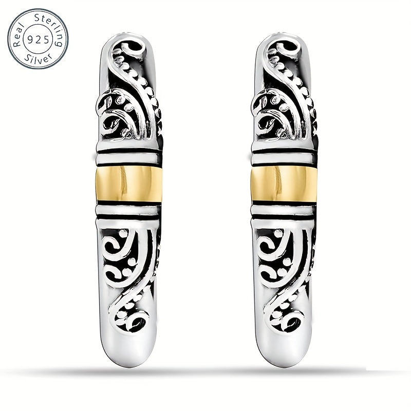 925 Silver Bali Earrings, Stylish, Simple And Versatile, Are The Perfect Gift for Men, Wives, Girlfriends, Mothers, Daughters - for Birthdays, Anniversaries, Valentine's Day, Weddings, Any Festival - Exquisite Gift Box