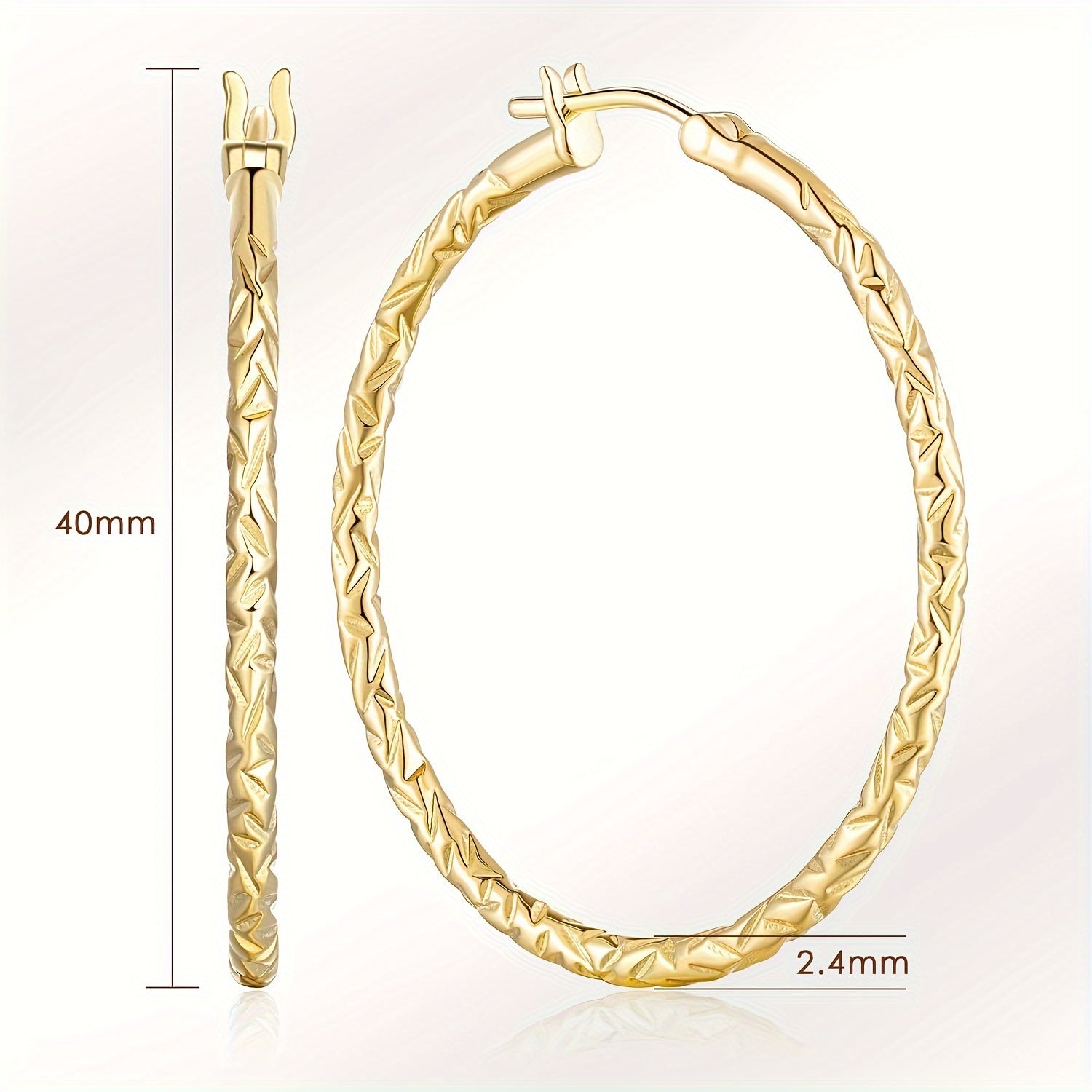 925 silver made fashionable engraved simple circle earrings, fashionable and simple, suitable for daily wear, parties, weddings, perfect gift for wife, girlfriend, family, friends, classmates, comes with a high-quality gift box