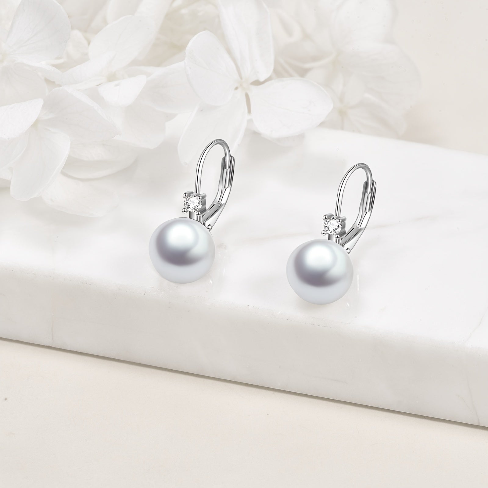 925 Sterling Silver Pearl Earrings For Women Drop Earrings Pearl Jewelry Gifts